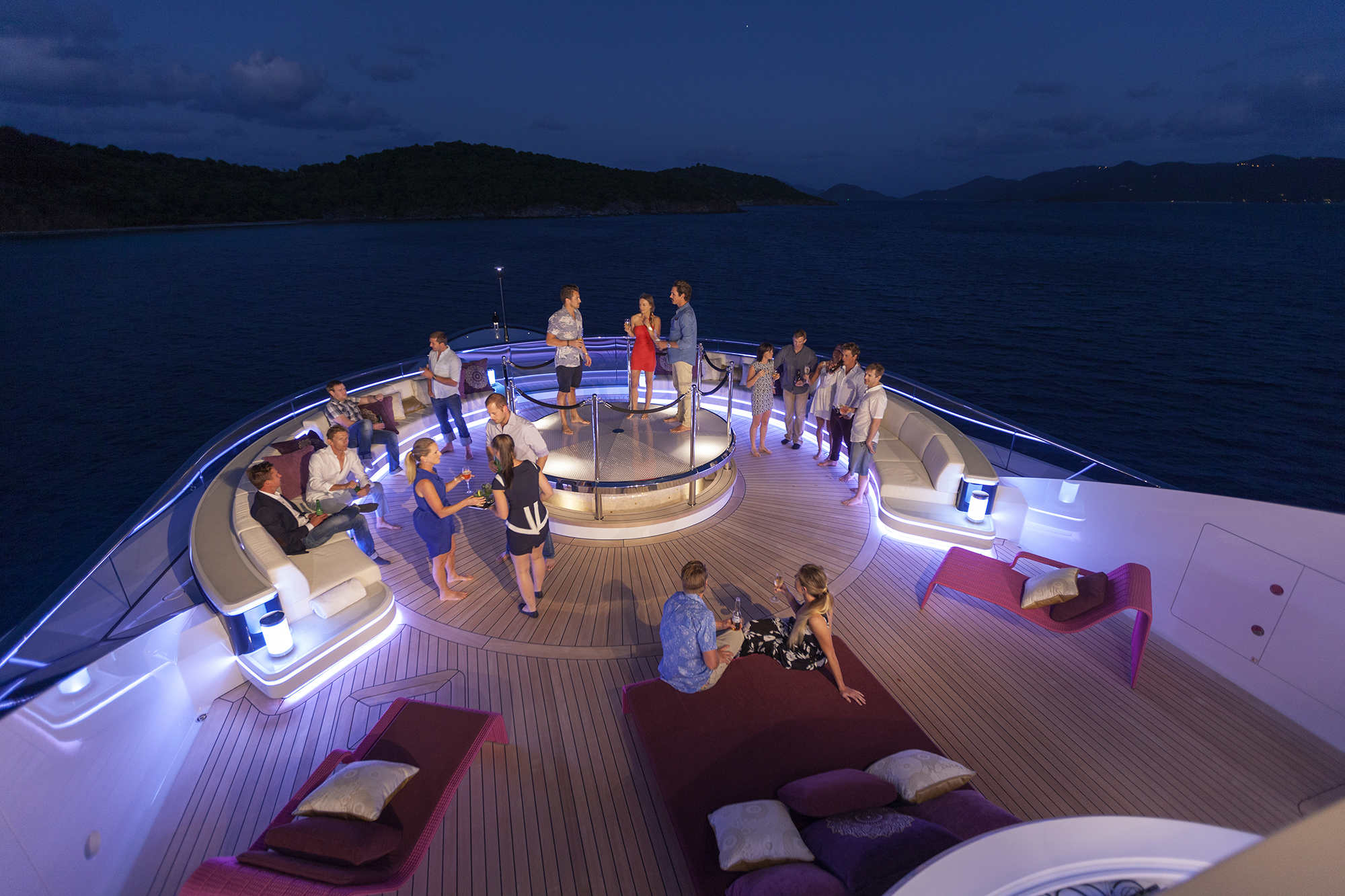 Hosting a party on a yacht charter