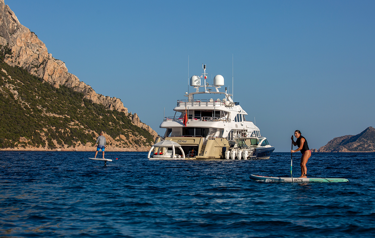 VIRTUE Yacht Charter Sardinia water toys